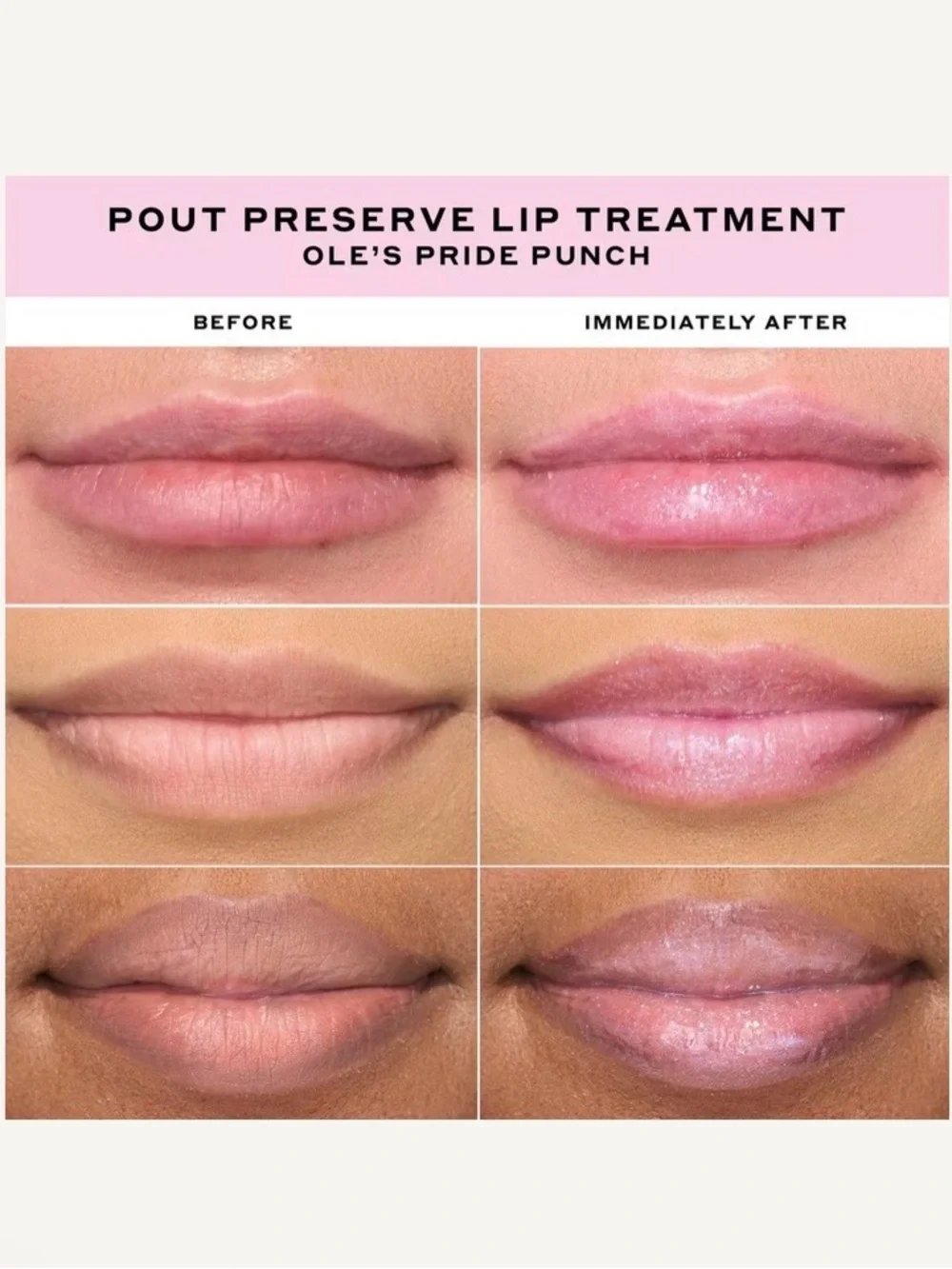 Ole Henriksen Pout Preserve Hydrating Peptide Lip Treatment Pride Punch NEW